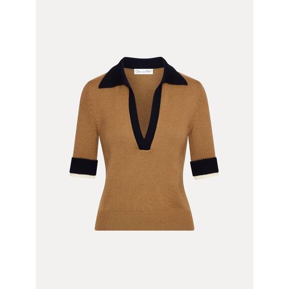 *** Sild Not Available ***RENTA Short Sleeve Color Block Pullover Top in Walnut - Picture 6 of 6